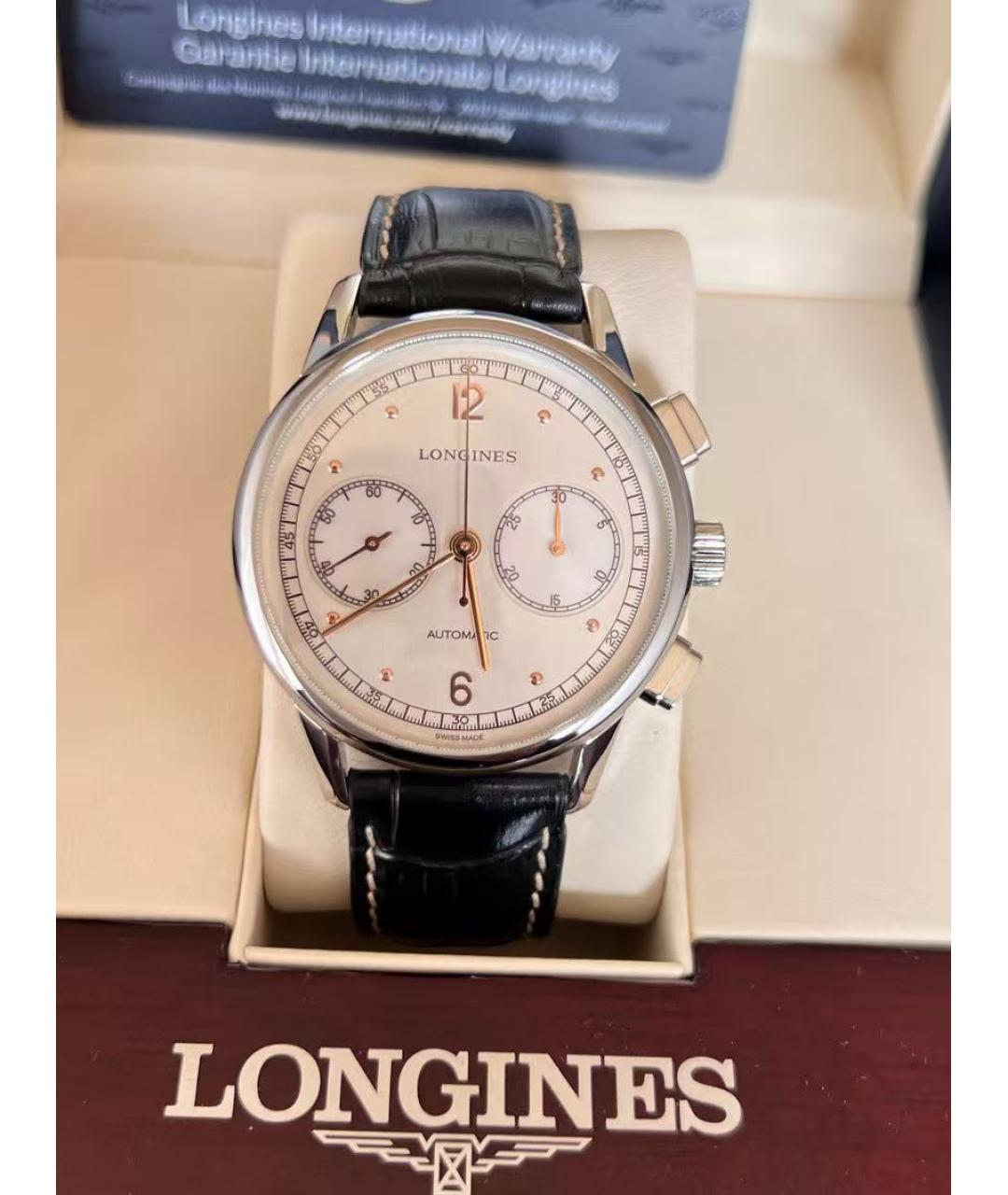 LONGINES Серебряные часы, фото 3