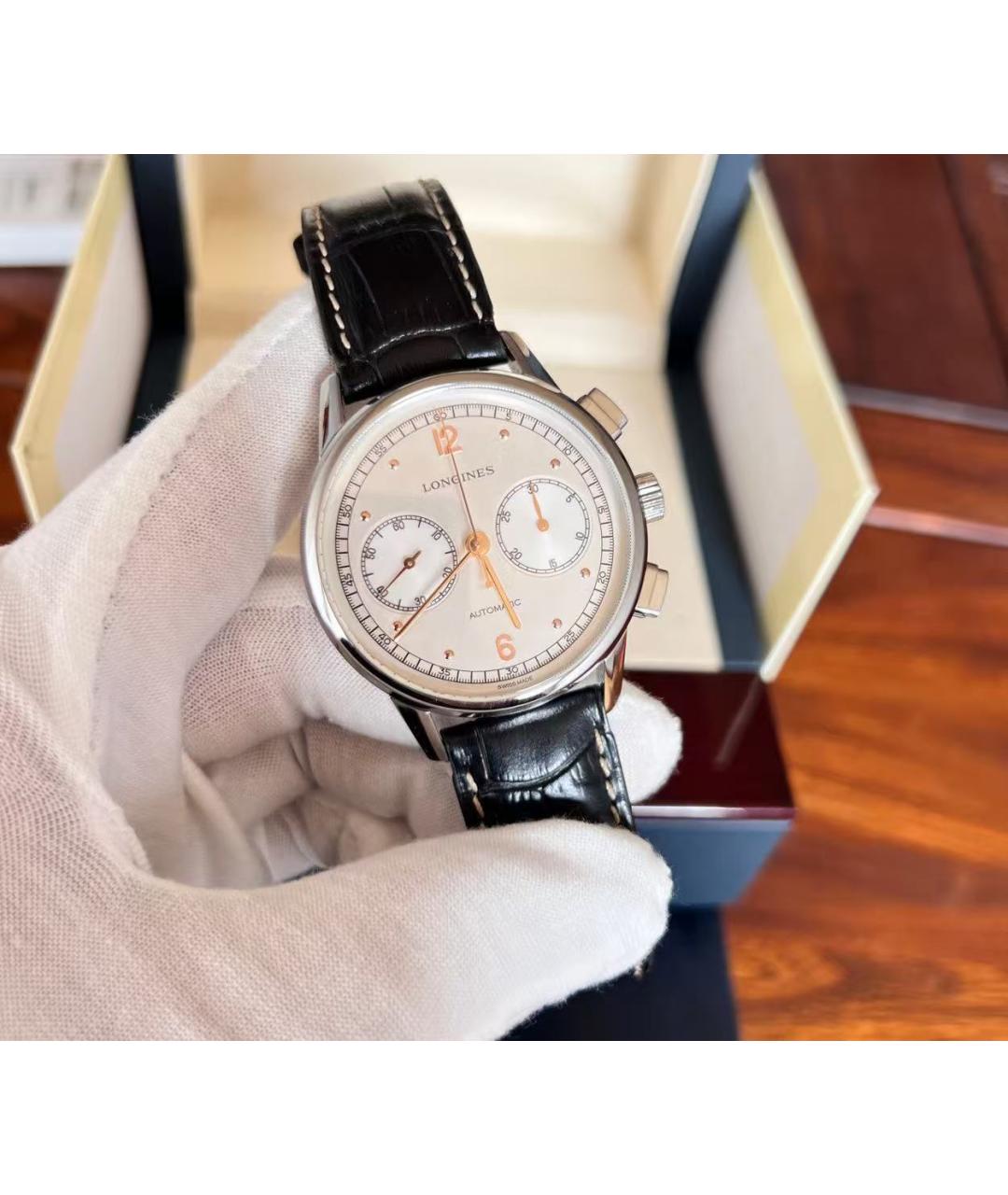 LONGINES Серебряные часы, фото 2