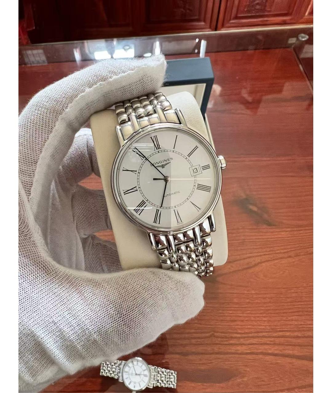 LONGINES Серебряные стальные часы, фото 2