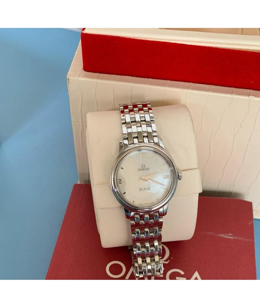 OMEGA Серебряные часы, фото 3