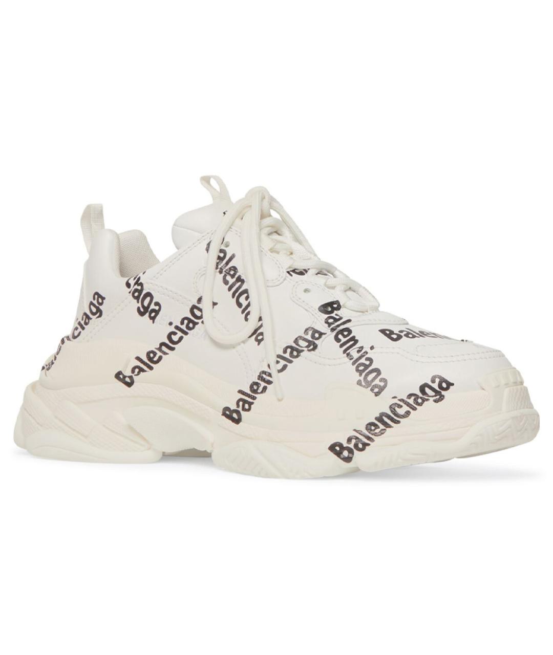 BALENCIAGA Белые кроссовки, фото 3