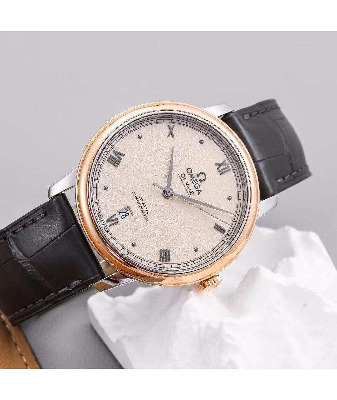 OMEGA Серебряные часы, фото 3