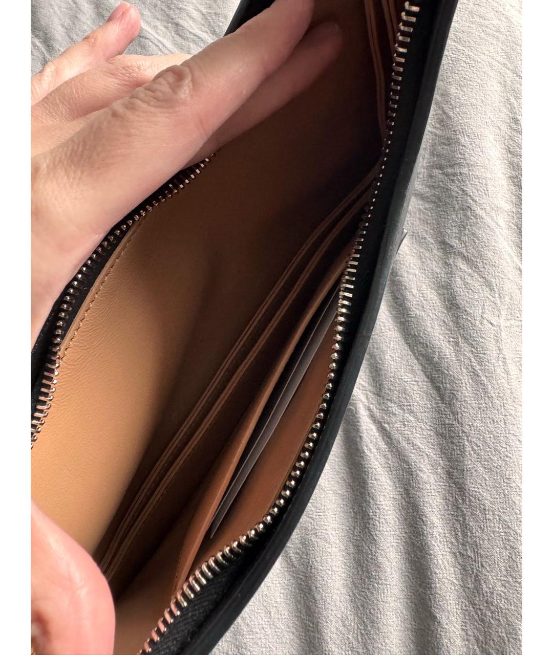 ACNE STUDIOS Черная кожаная сумка через плечо, фото 4