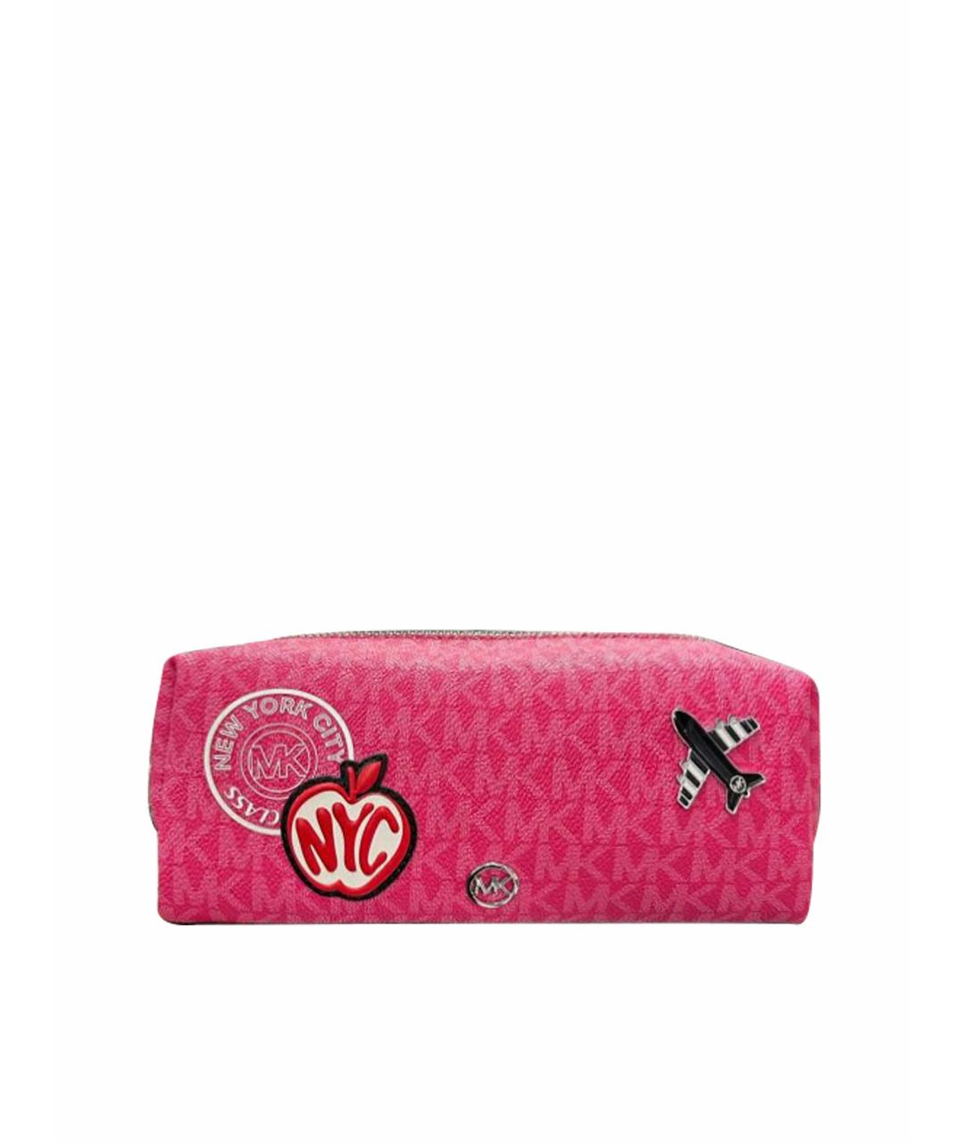MICHAEL KORS Фуксия косметичка из искусственной кожи, фото 1