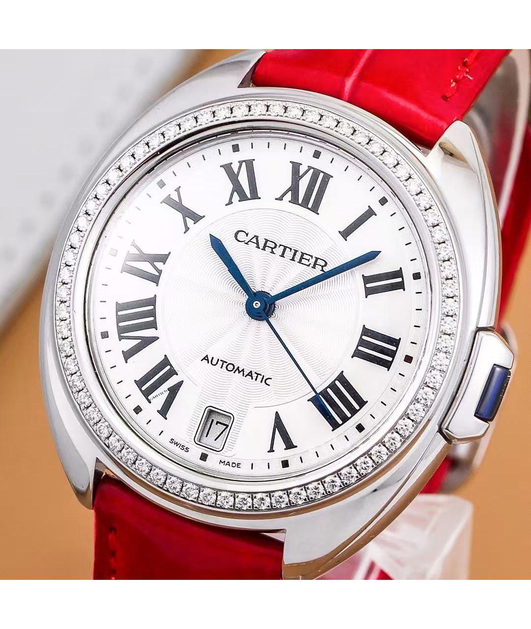 CARTIER Серебряные часы, фото 4