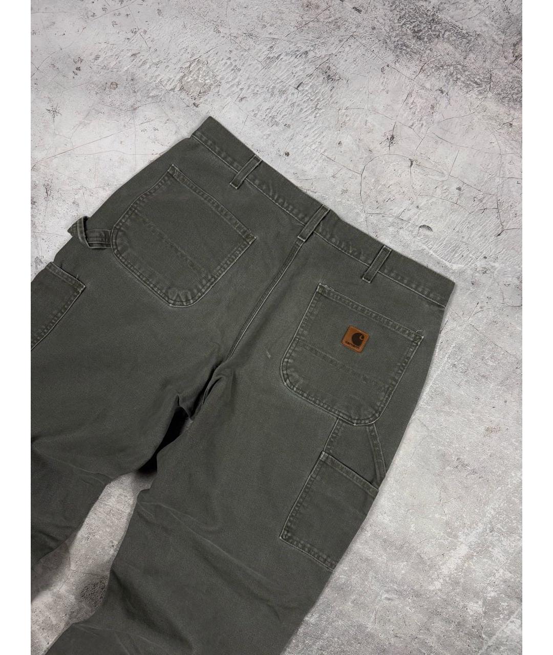 CARHARTT Хаки хлопковые джинсы, фото 3