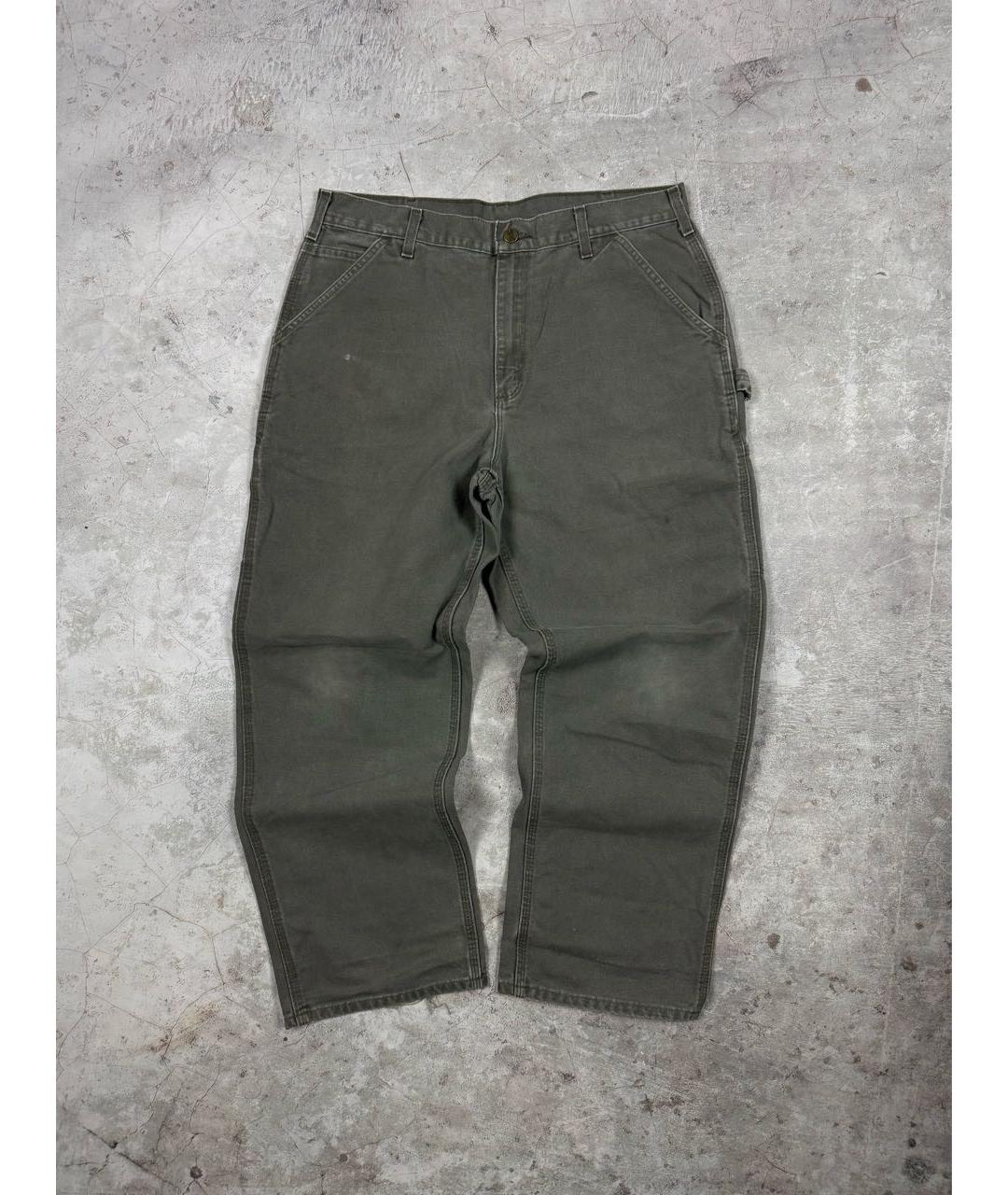 CARHARTT Хаки хлопковые джинсы, фото 6