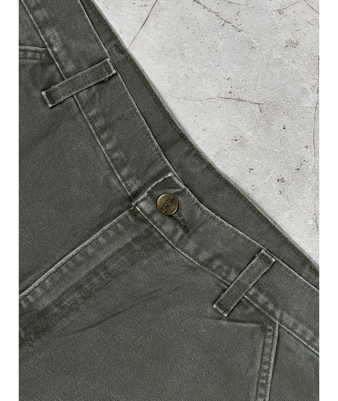CARHARTT Хаки хлопковые джинсы, фото 4