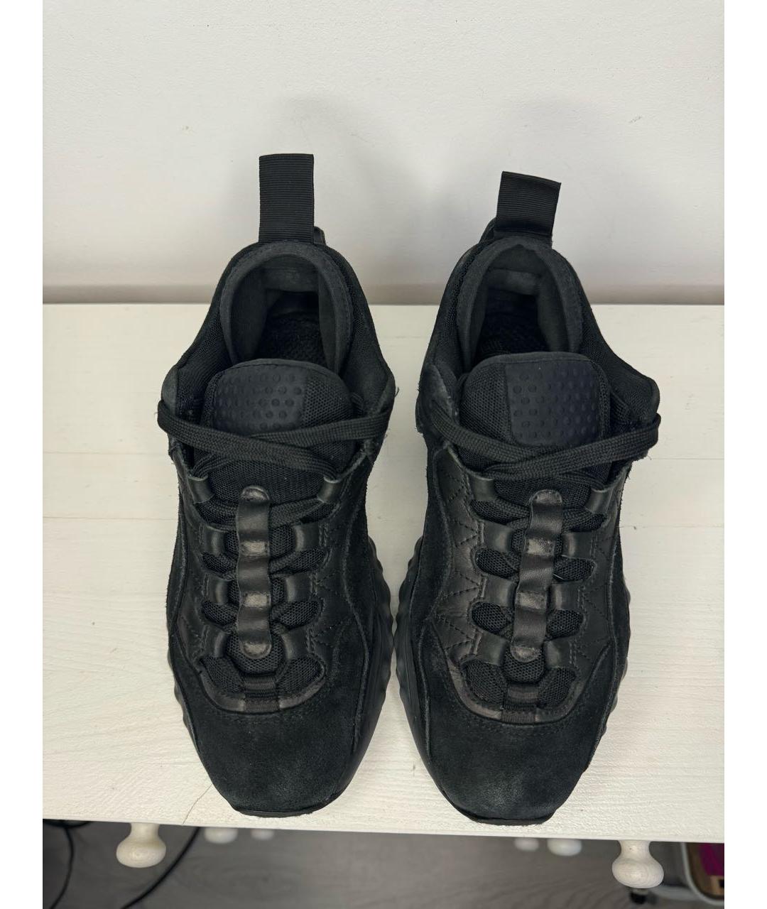 ACNE STUDIOS Черные замшевые кроссовки, фото 4