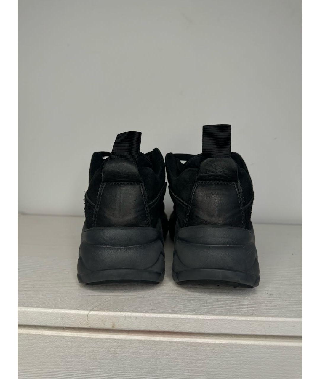 ACNE STUDIOS Черные замшевые кроссовки, фото 5