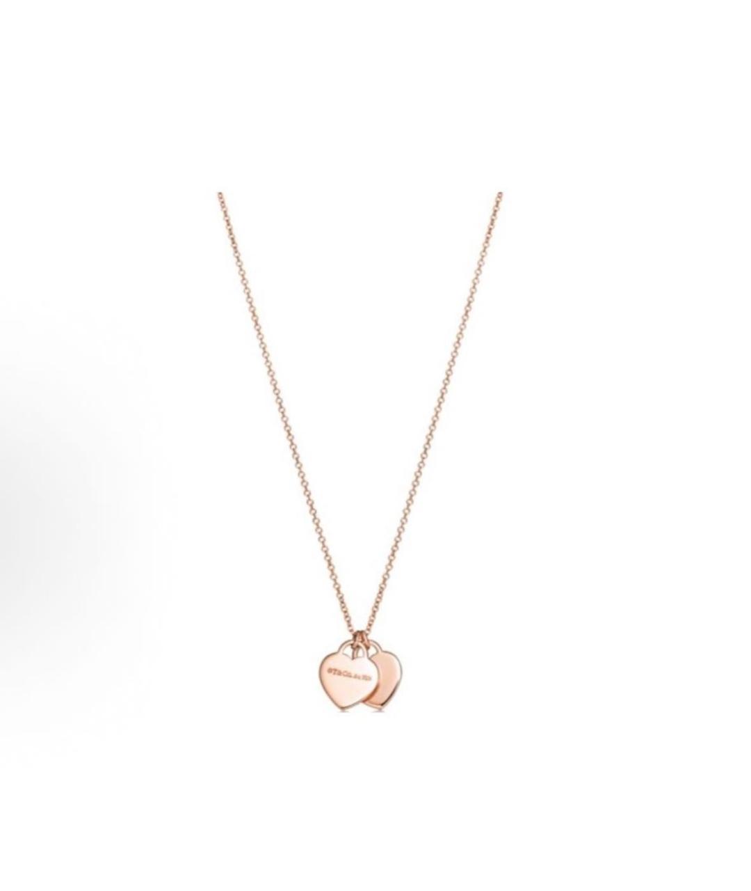TIFFANY&CO Розовая подвеска из розового золота, фото 2