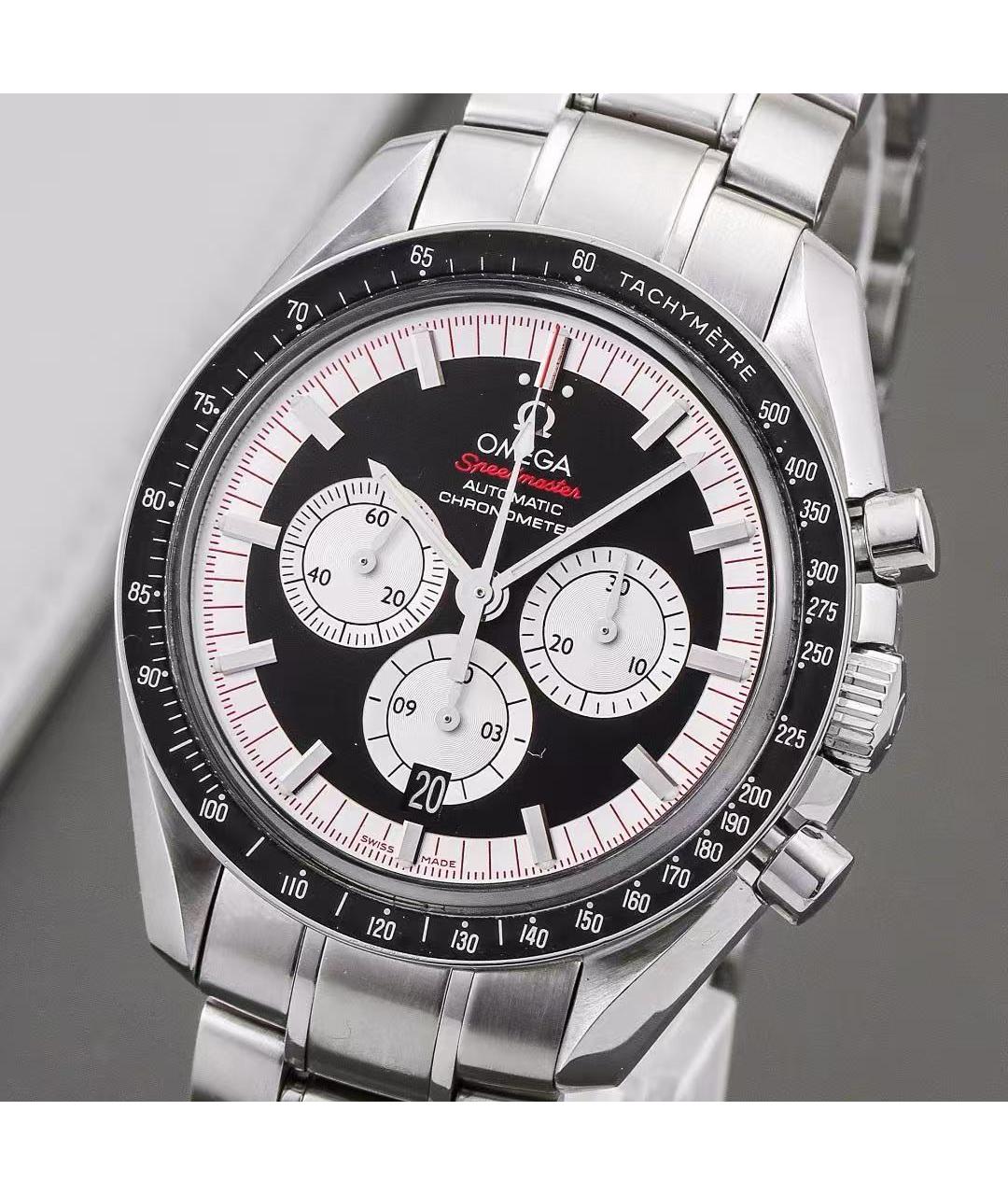 OMEGA Серебряные стальные часы, фото 4