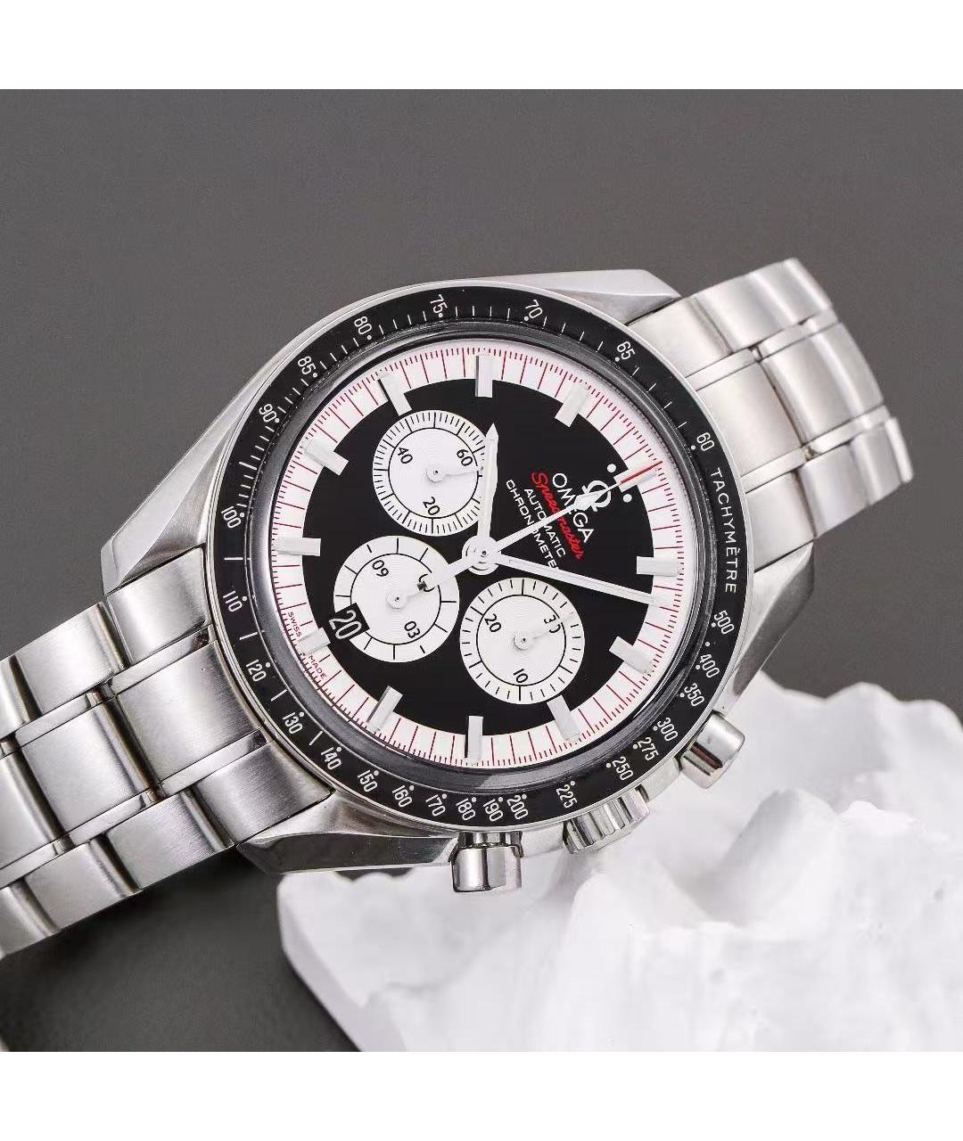OMEGA Серебряные стальные часы, фото 3