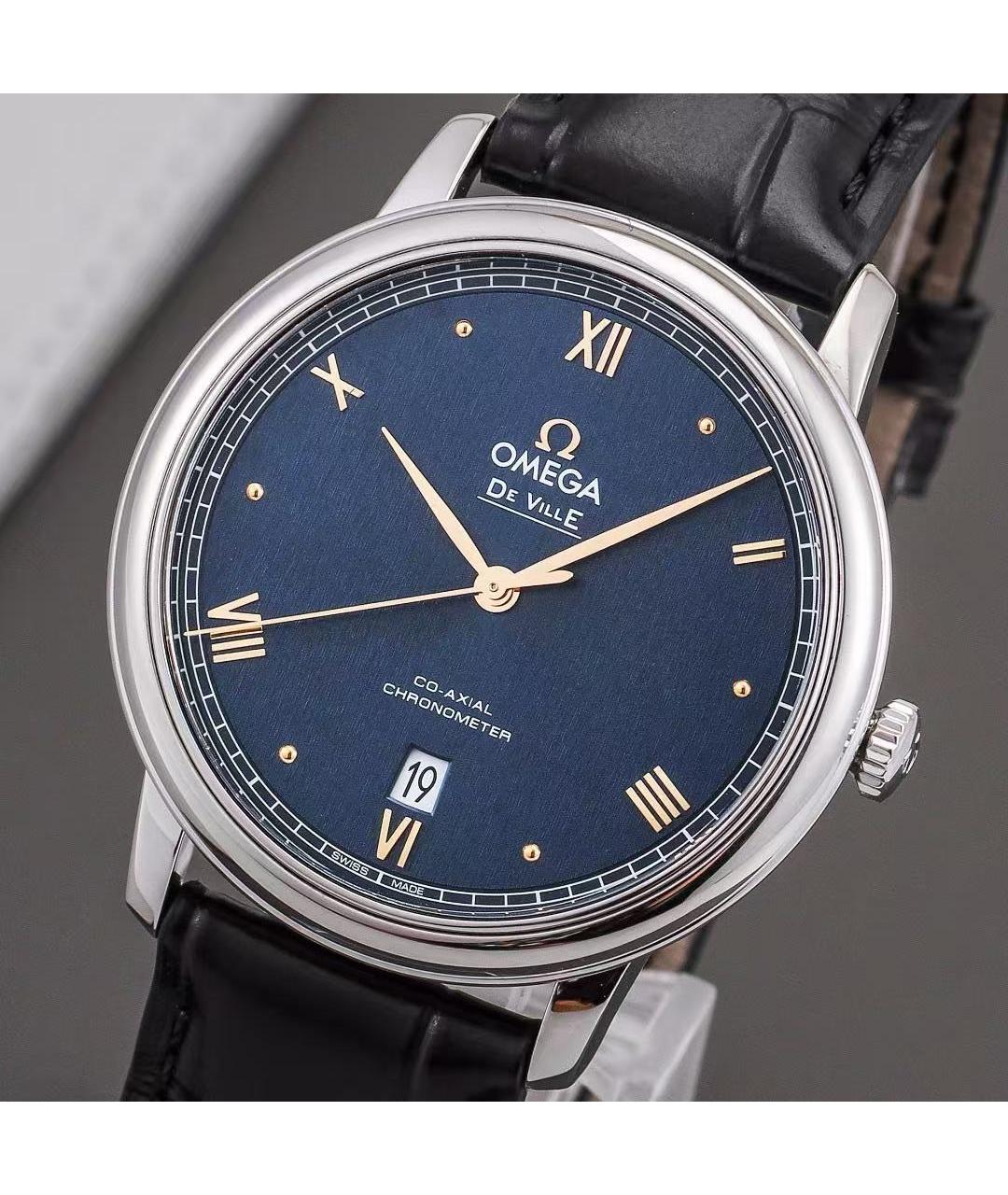 OMEGA Серебряные часы, фото 4