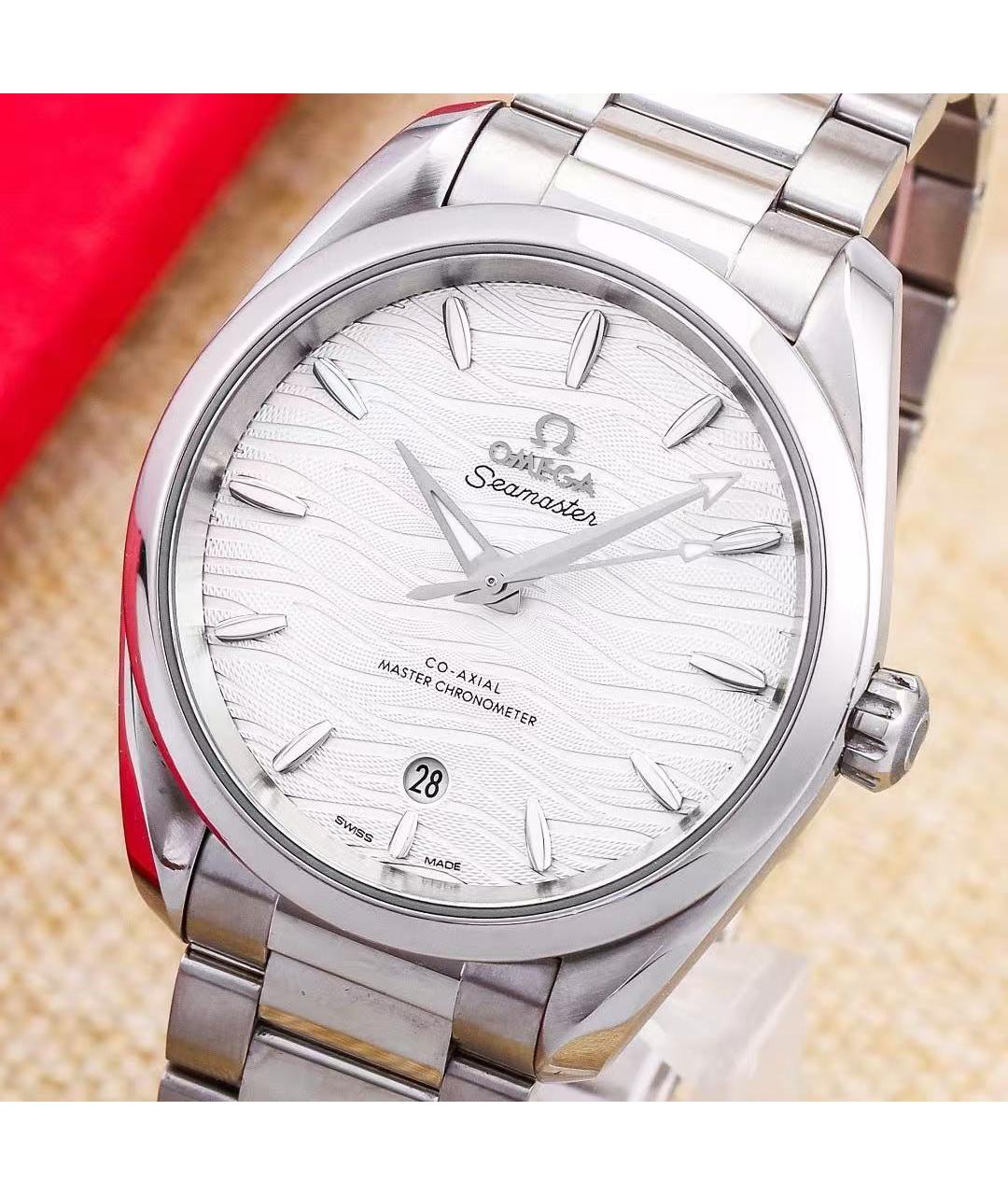 OMEGA Серебряные часы, фото 3