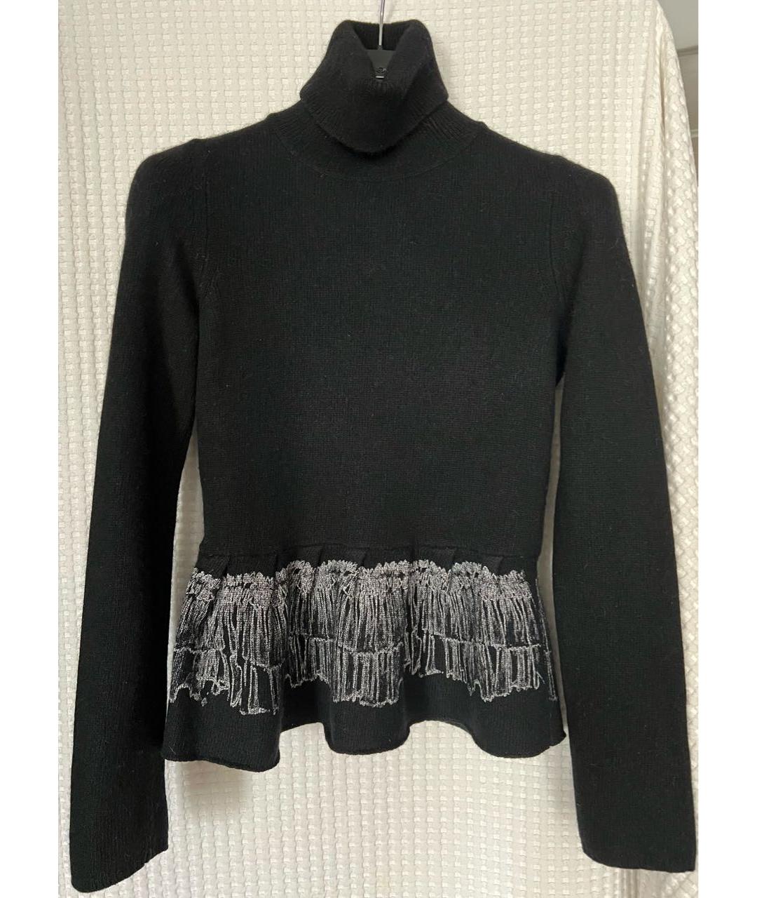 RED VALENTINO Черный кашемировый джемпер / свитер, фото 4