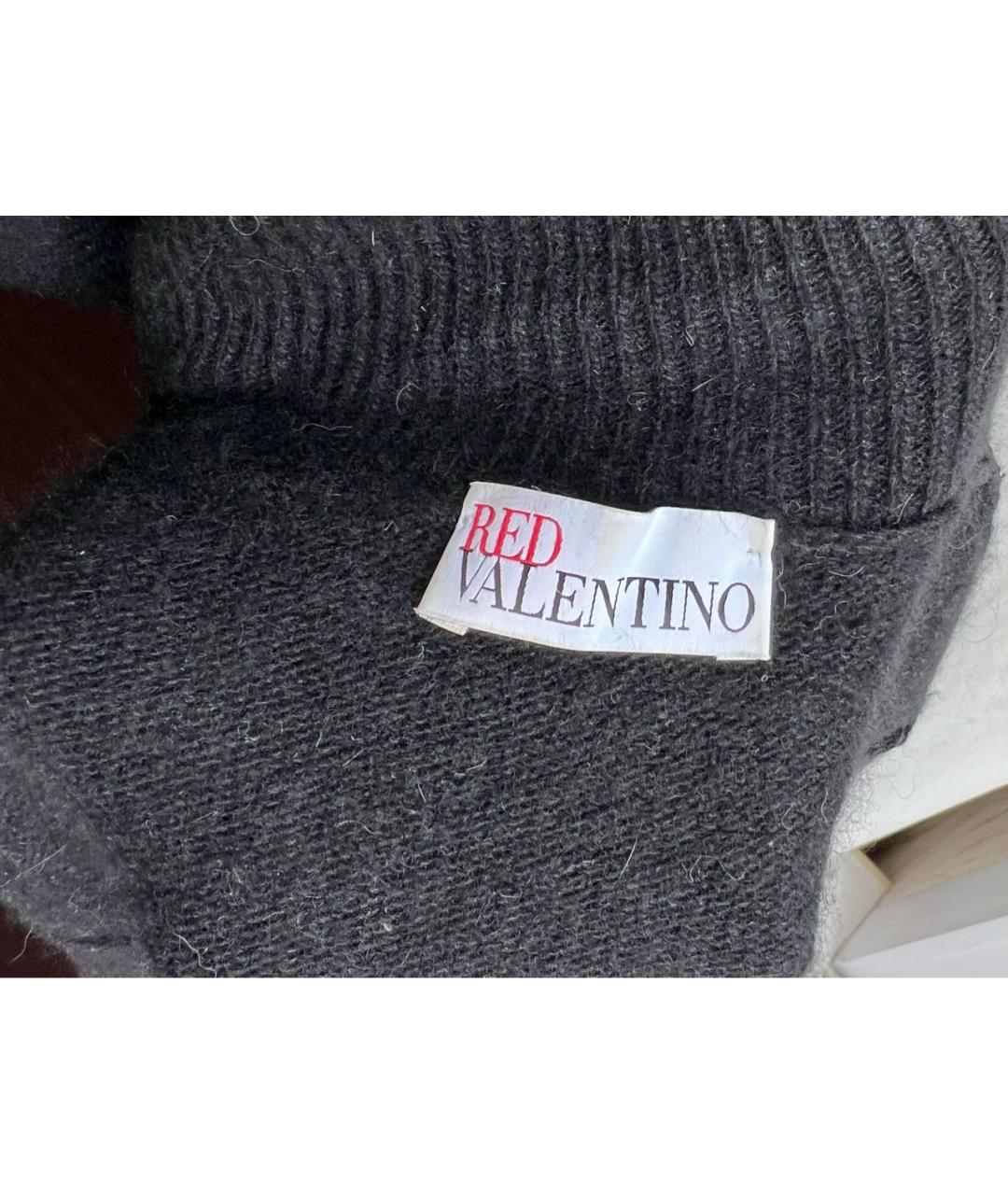RED VALENTINO Черный кашемировый джемпер / свитер, фото 3