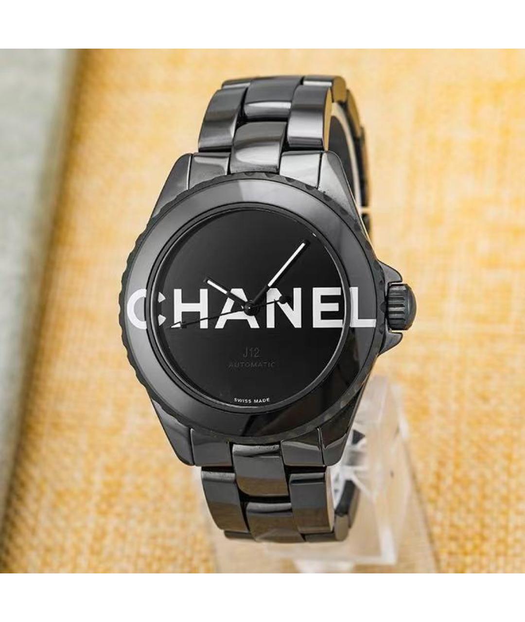 CHANEL Черные часы, фото 2