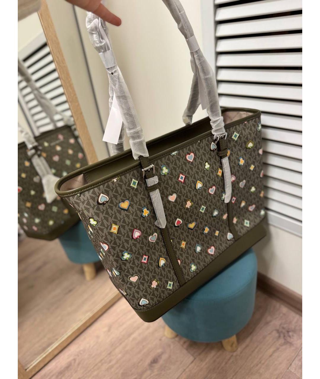 MICHAEL KORS Коричневая сумка тоут, фото 5