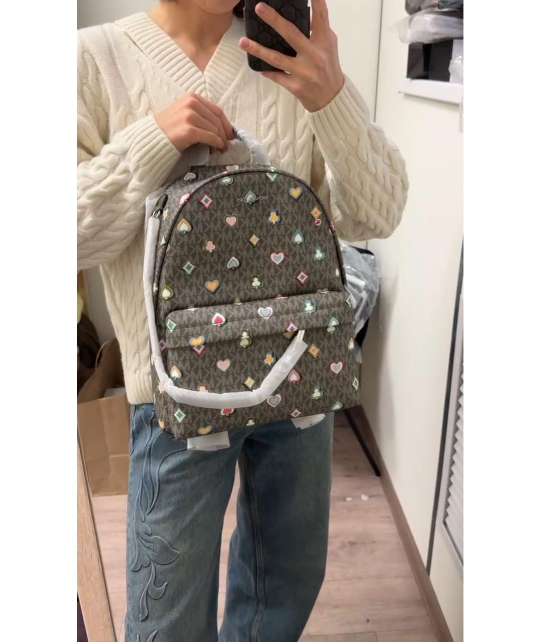 MICHAEL KORS Коричневый рюкзак, фото 4