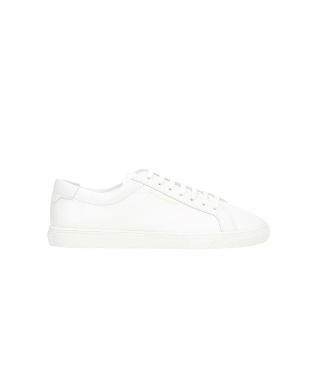 SAINT LAURENT Белые кожаные кеды, фото 4