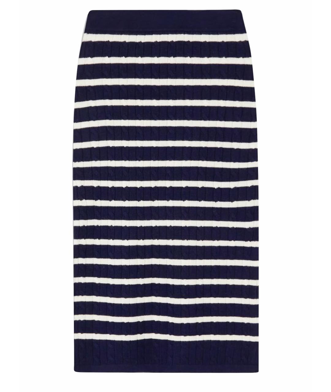 POLO RALPH LAUREN Мульти шерстяная юбка миди, фото 1