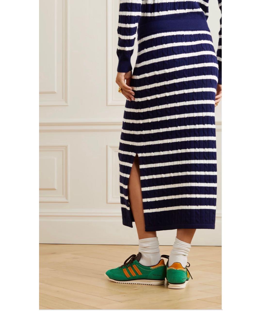 POLO RALPH LAUREN Мульти шерстяная юбка миди, фото 7