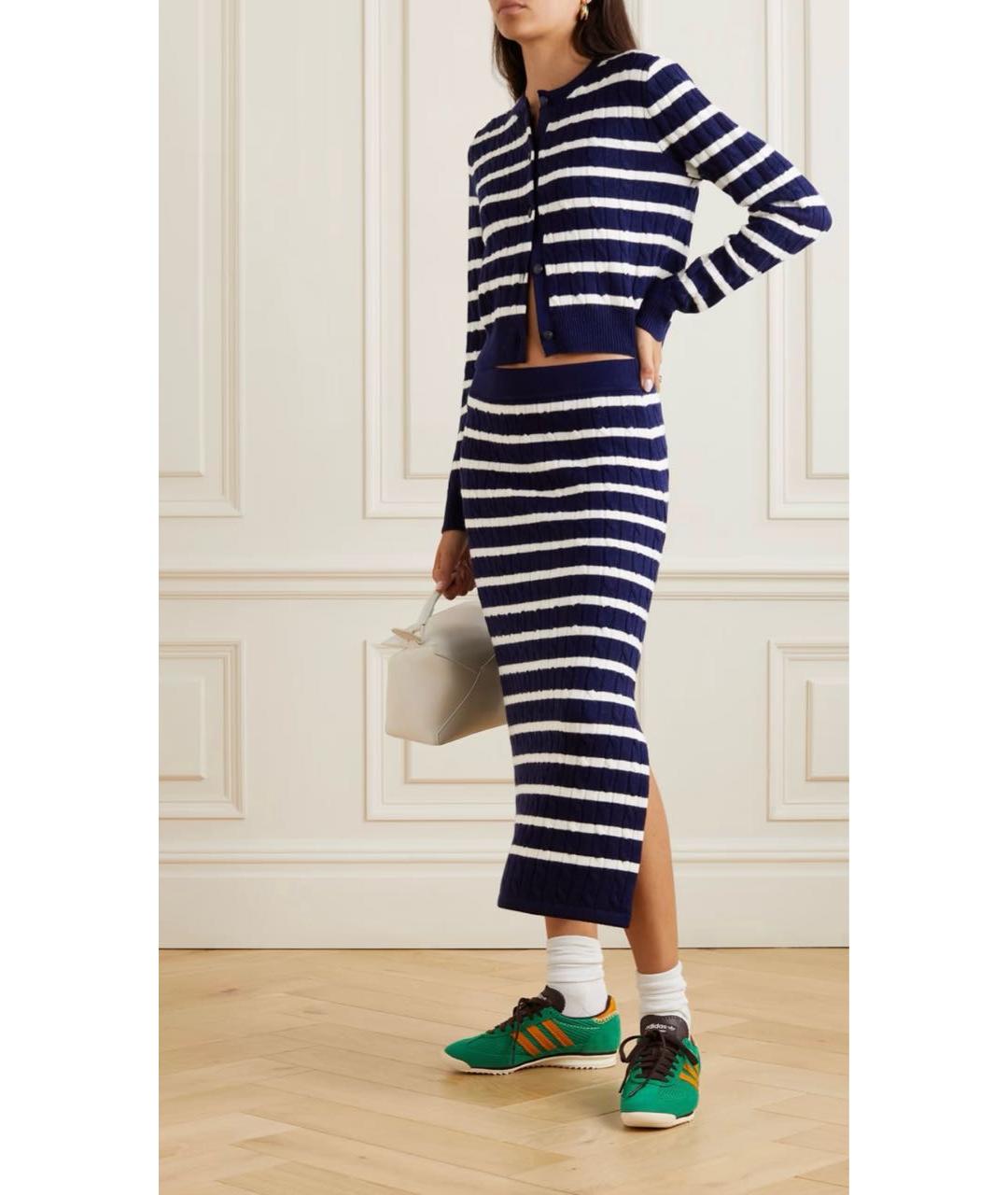 POLO RALPH LAUREN Мульти шерстяная юбка миди, фото 6