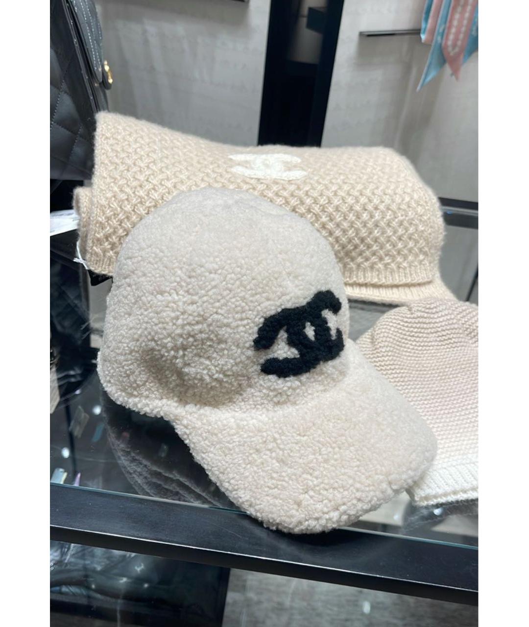 CHANEL Белая кепка, фото 2