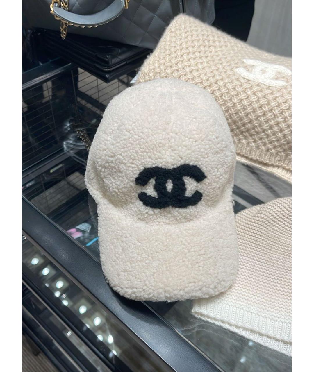 CHANEL Белая кепка, фото 3