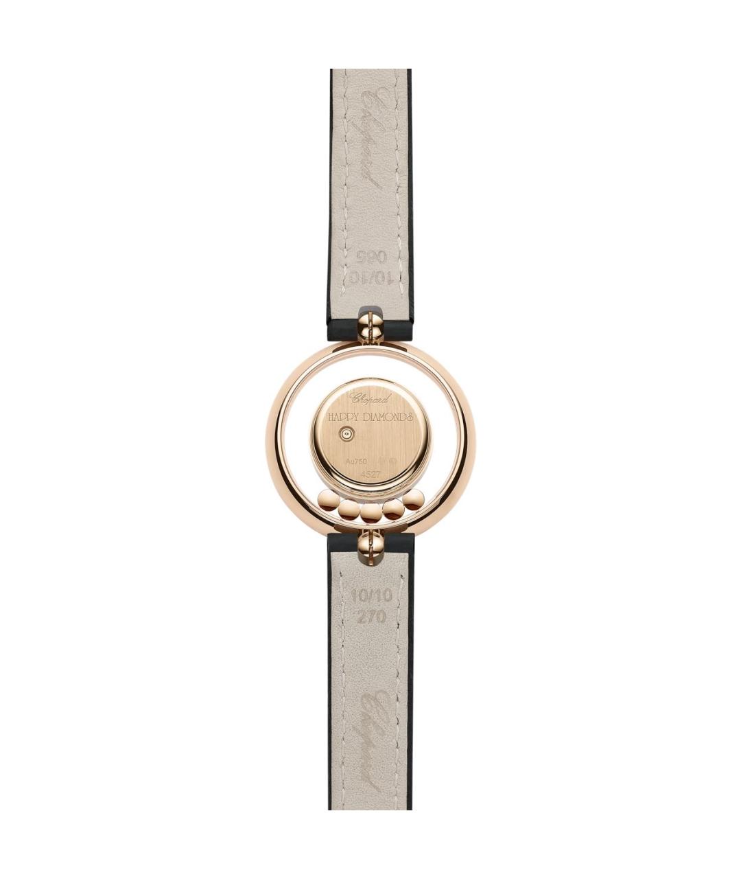 CHOPARD Черные часы из розового золота, фото 2