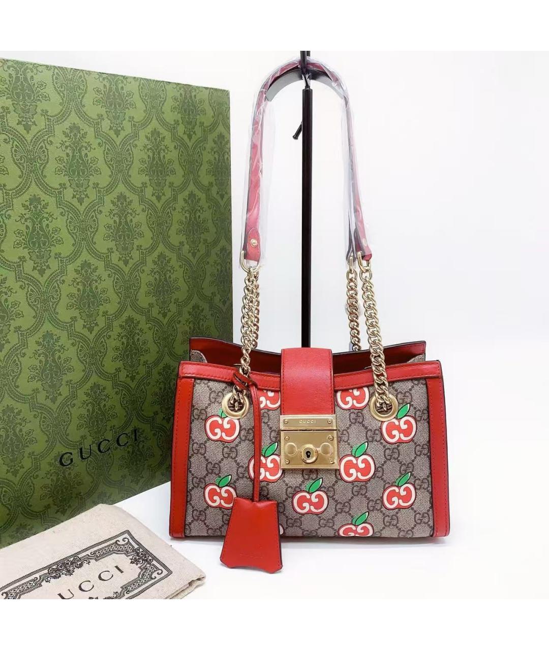 GUCCI Красная сумка через плечо, фото 2
