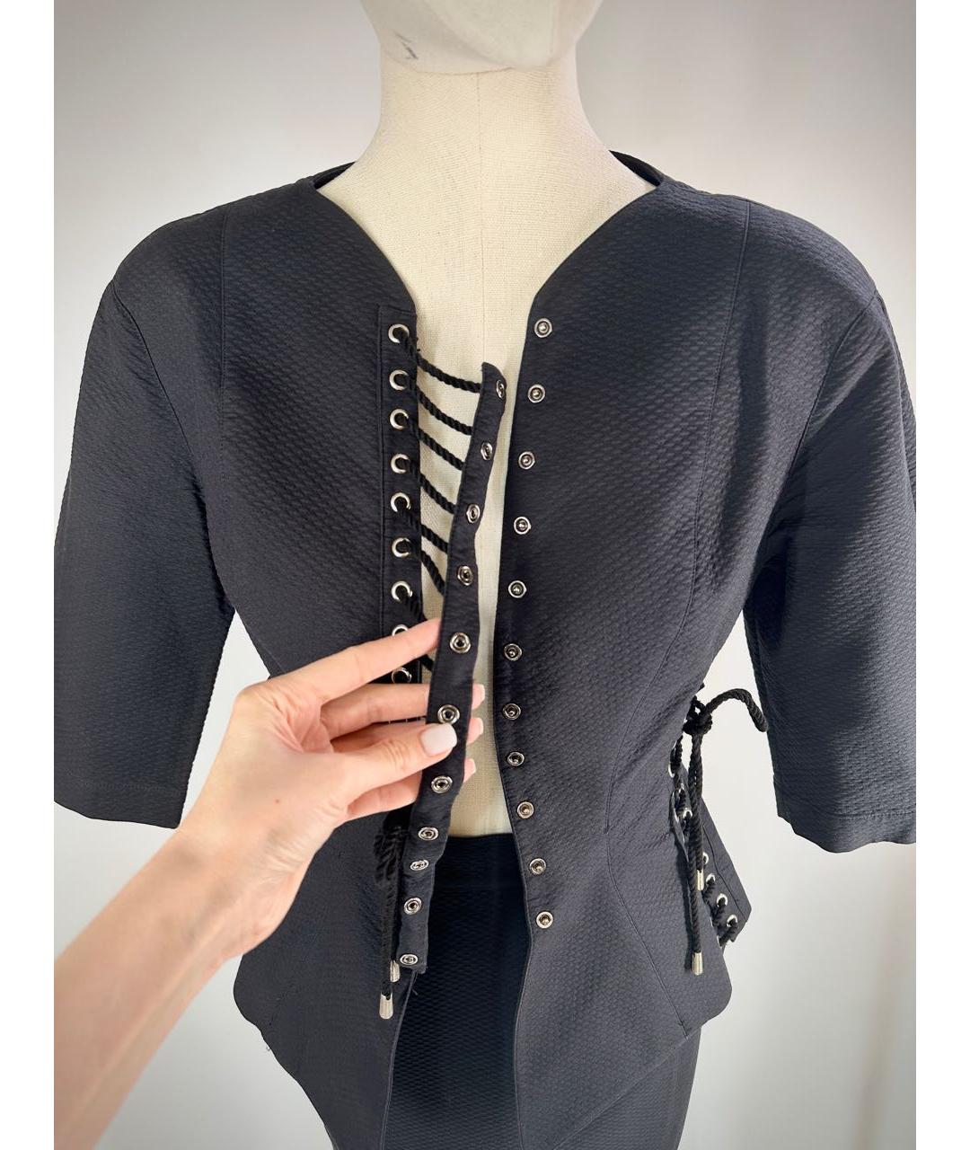 THIERRY MUGLER VINTAGE Черный костюм с юбками, фото 3