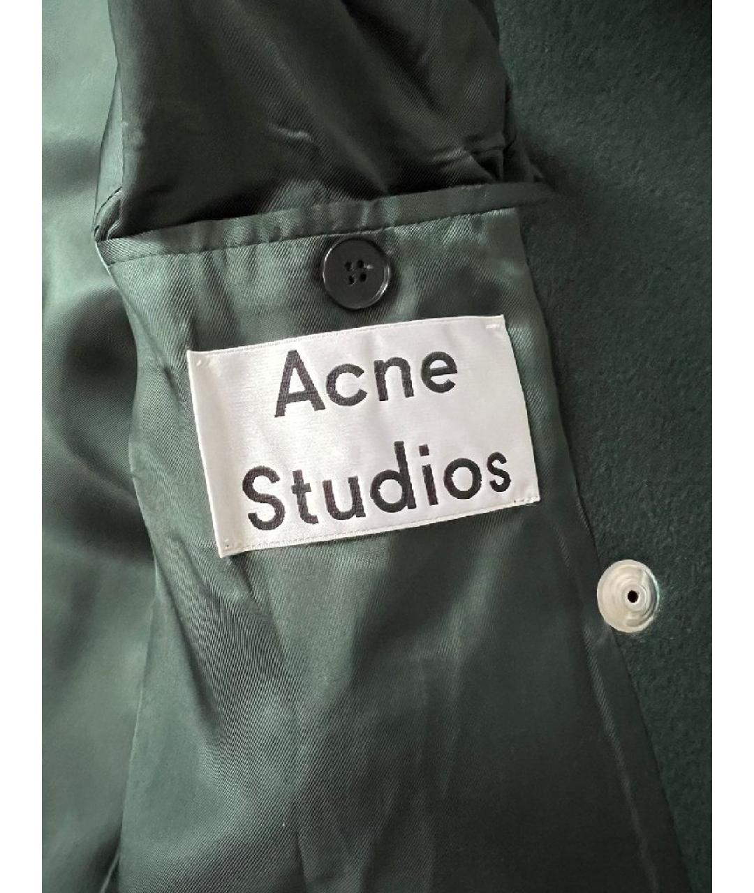 ACNE STUDIOS Зеленые вискозное пальто, фото 3