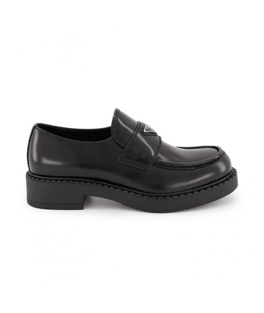 PRADA Черные кожаные брогги и оксфорды, фото 9