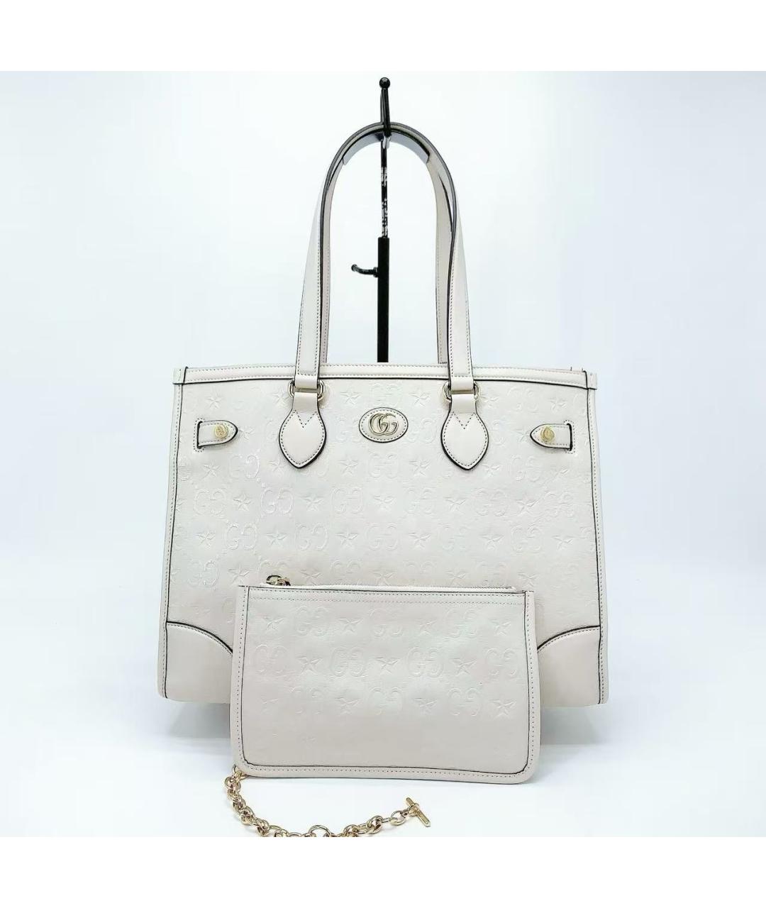 GUCCI Бежевая сумка тоут, фото 3