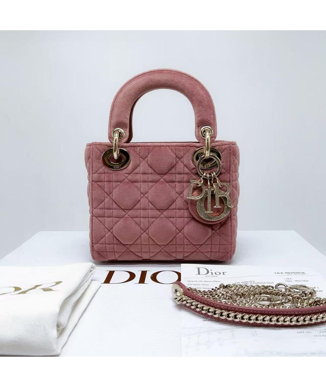 CHRISTIAN DIOR Розовая сумка с короткими ручками, фото 2