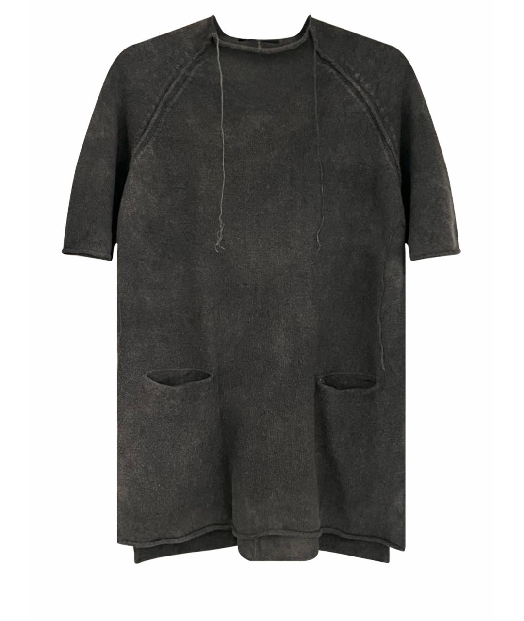 BORIS BIDJAN Серая хлопковая футболка, фото 1