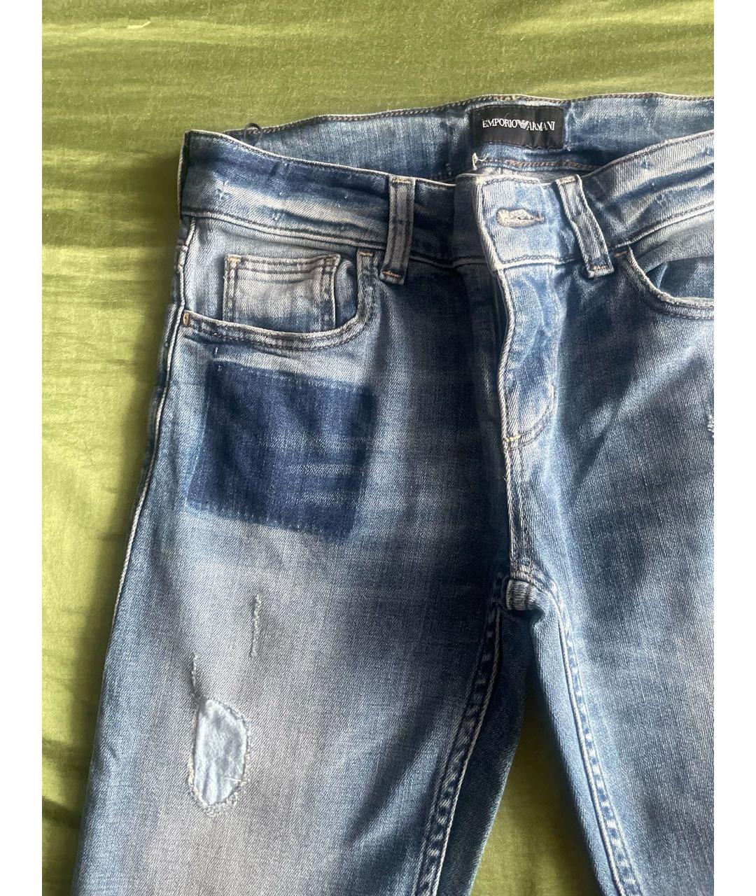 EMPORIO ARMANI Синие детские джинсы, фото 4