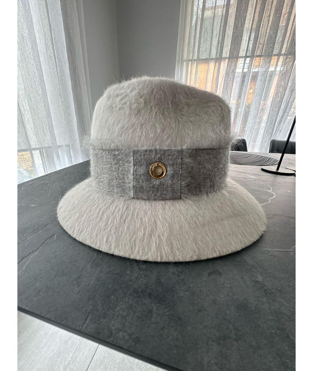 LORO PIANA Серая кашемировая шляпа, фото 5
