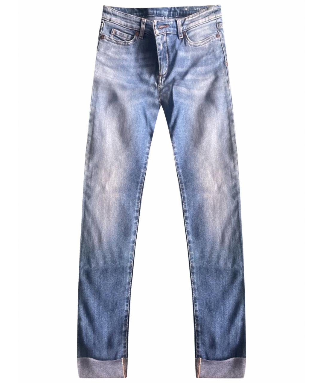 WEEKEND MAX MARA Голубые хлопковые джинсы слим, фото 1