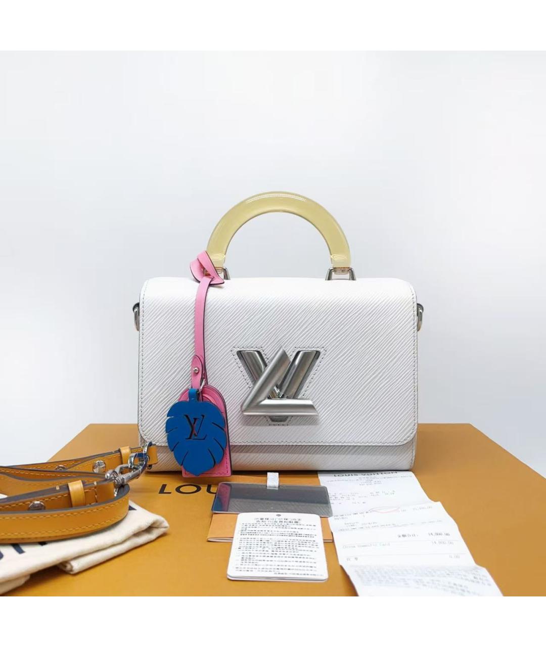 LOUIS VUITTON Белая сумка с короткими ручками, фото 2