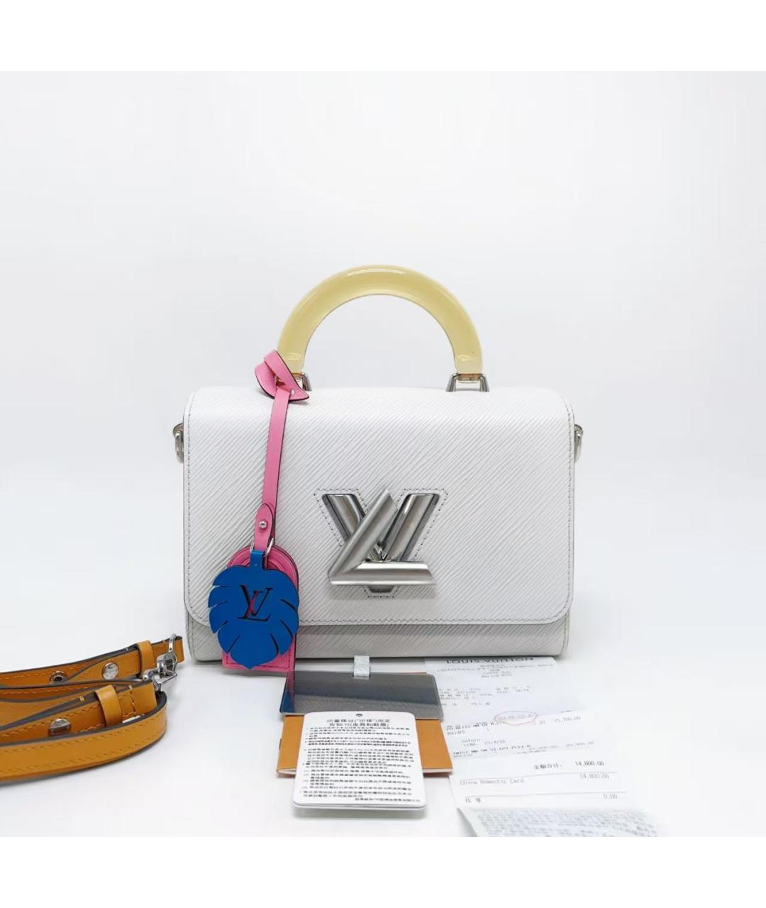 LOUIS VUITTON Белая сумка с короткими ручками, фото 3
