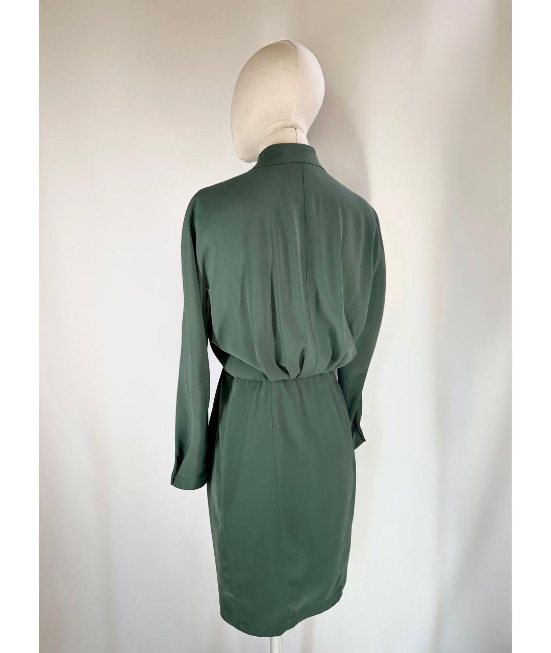 THIERRY MUGLER VINTAGE Зеленые полиэстеровое повседневное платье, фото 3