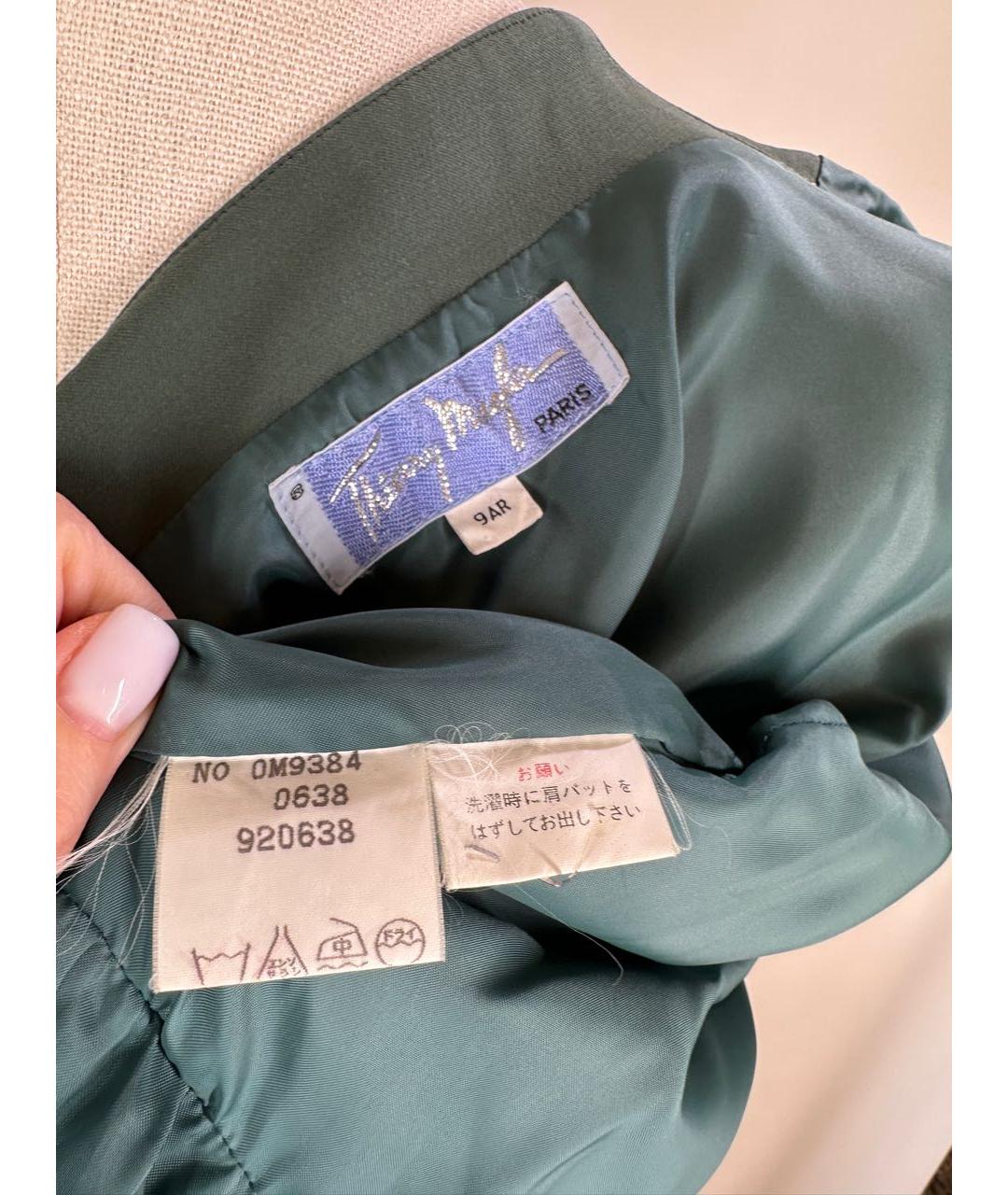 THIERRY MUGLER VINTAGE Зеленые полиэстеровое повседневное платье, фото 7