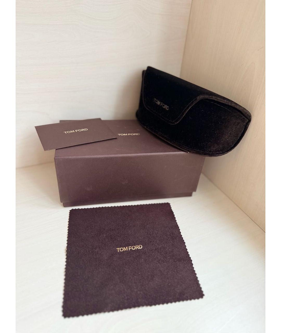 TOM FORD Черные пластиковые солнцезащитные очки, фото 4