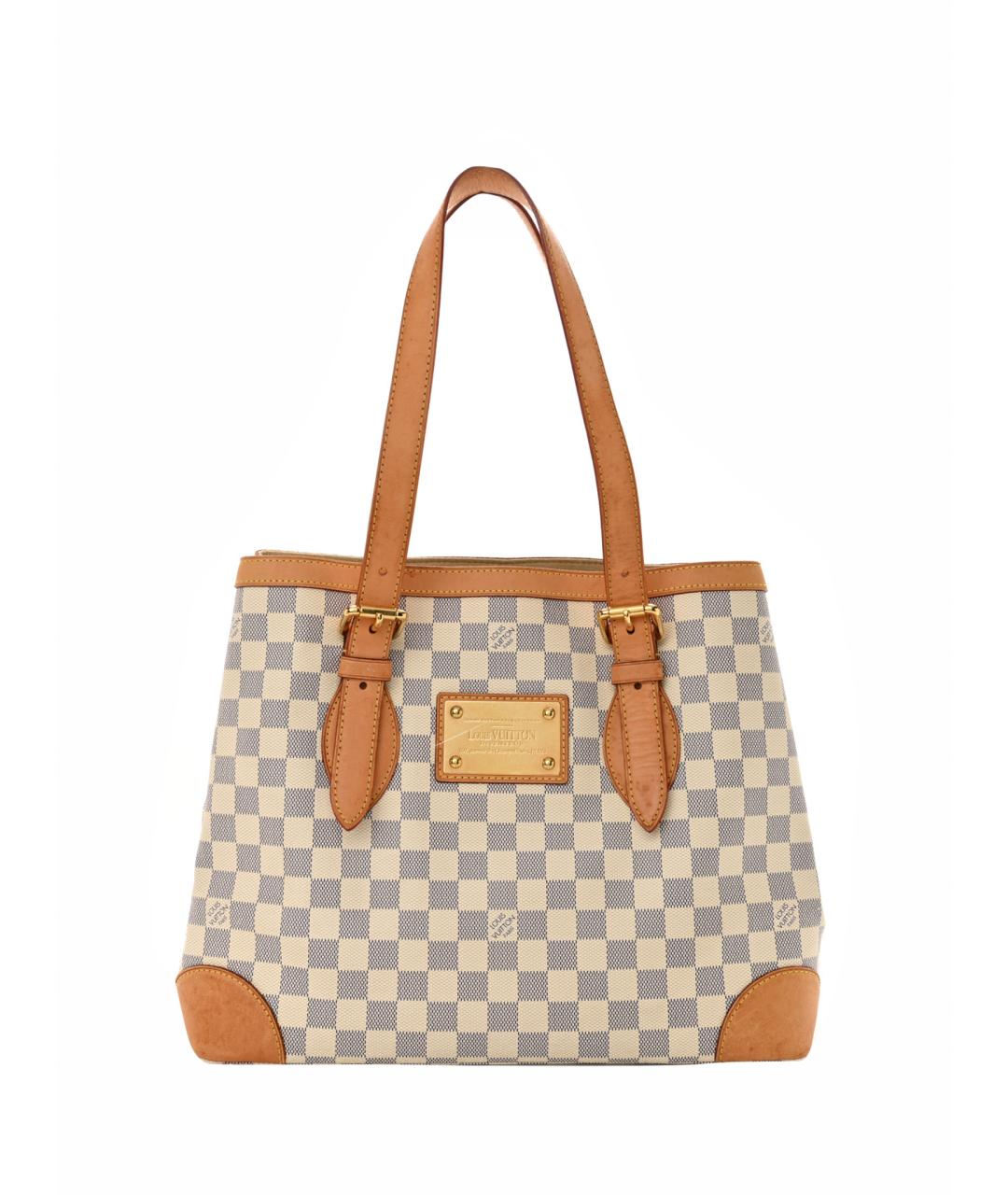 LOUIS VUITTON Белая кожаная сумка тоут, фото 1