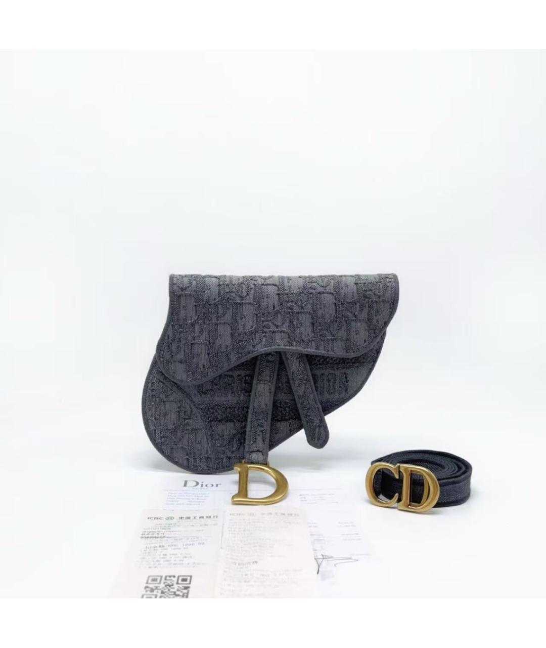 CHRISTIAN DIOR Голубая поясная сумка, фото 3