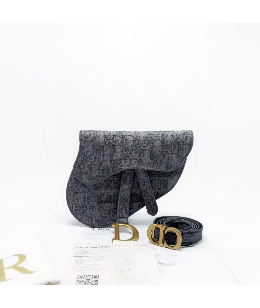 CHRISTIAN DIOR Голубая поясная сумка, фото 2
