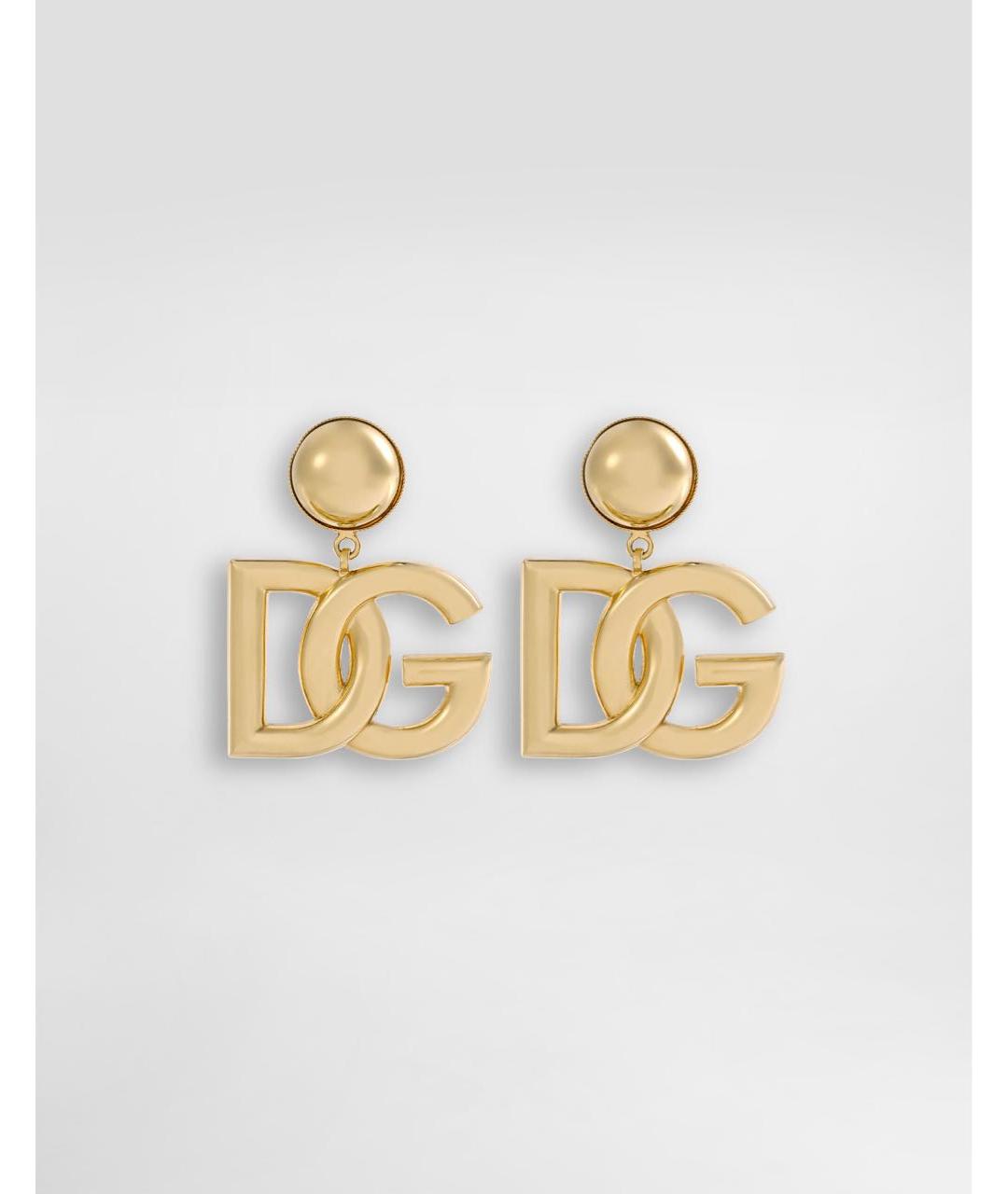 DOLCE&GABBANA Золотые латунные серьги, фото 4